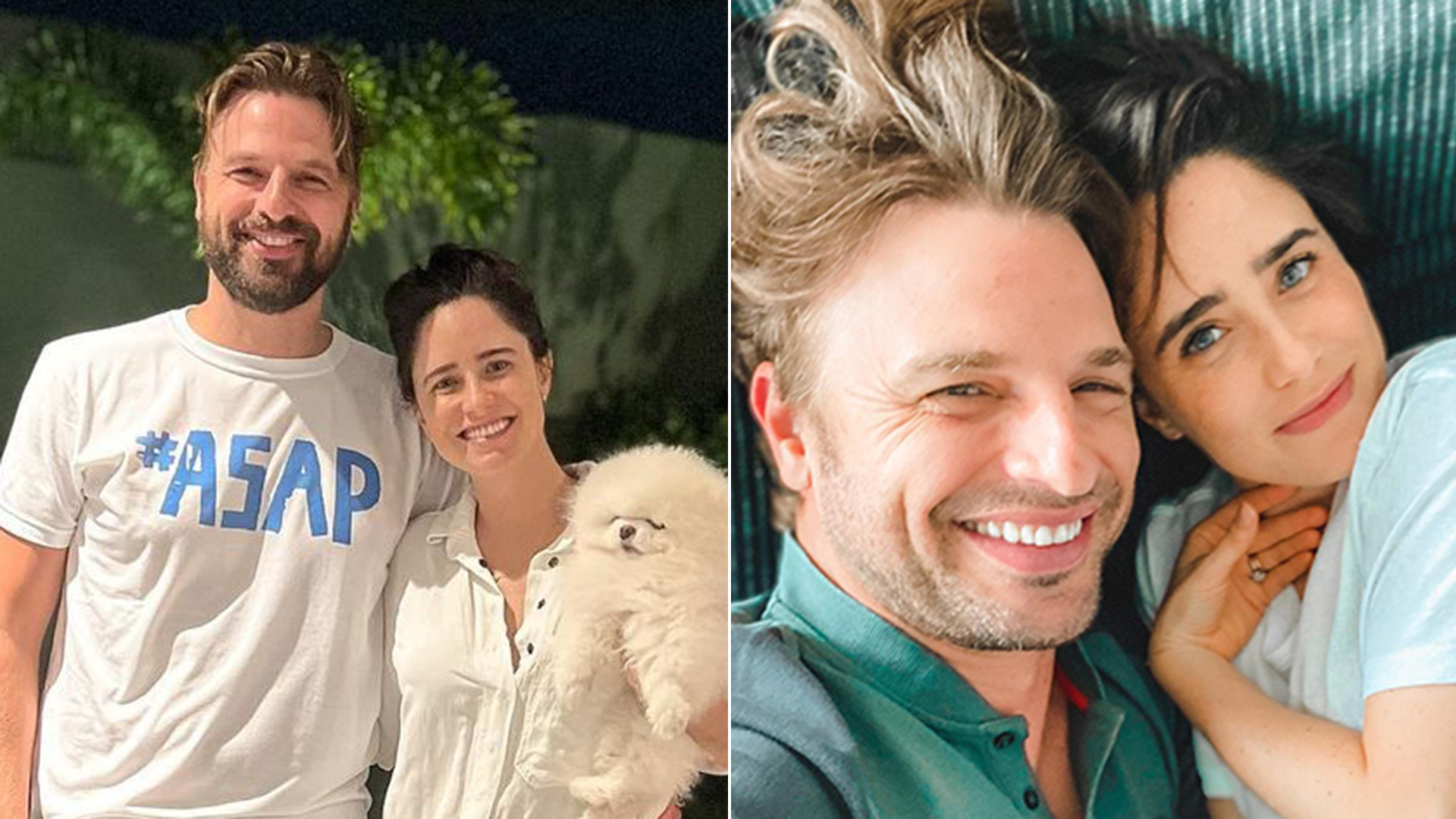 Fernanda Vasconcellos flagra Cássio Reis tomando banho com o filho recém-nascido