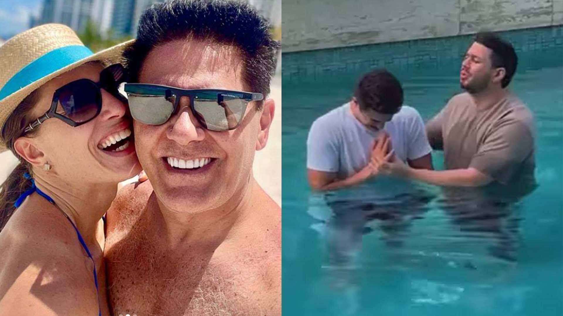 Filho de Cesar Filho se emociona no seu batizado religioso