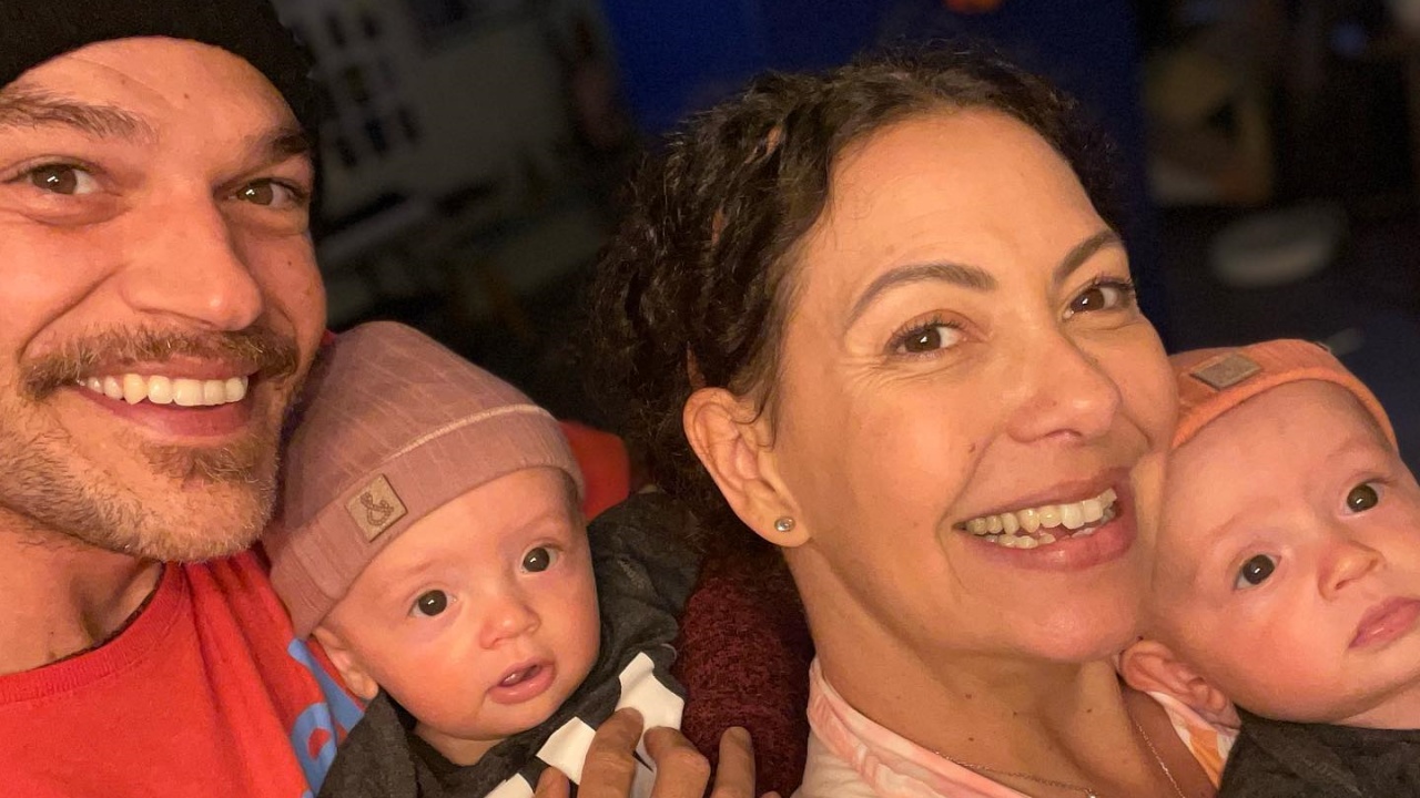 Emílio Dantas e Fabiula Nascimento celebram o quinto mês dos filhos gêmeos, Roque e Raul