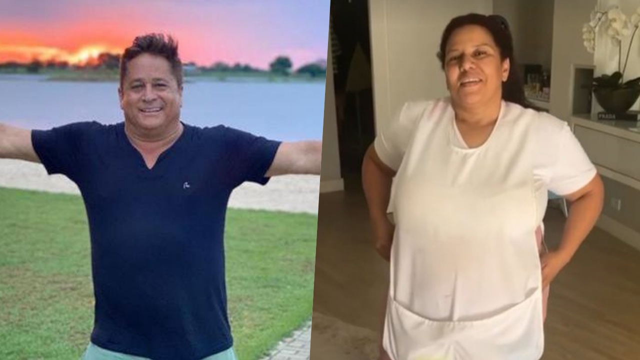 Empregada de Leonardo revela como é a sua relação com o cantor e brinca: “Me zoa demais”