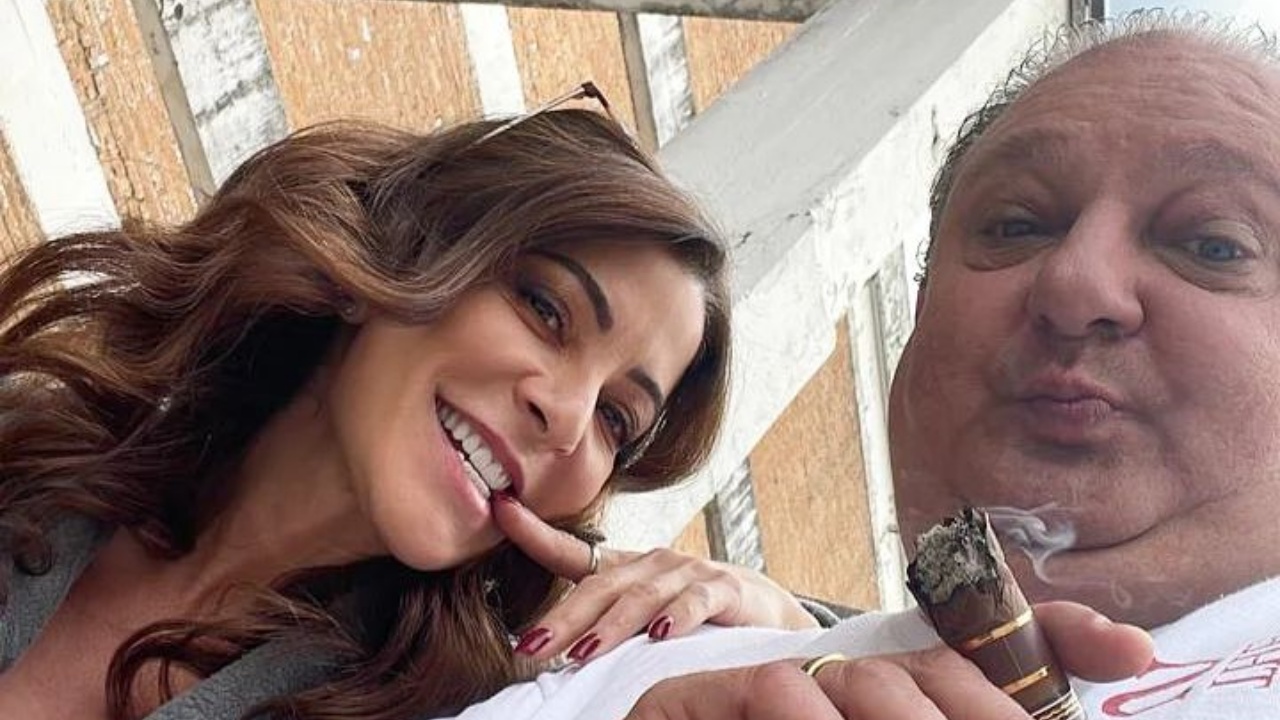 Erick Jacquin posa com Ana Paula Padrão: ”Eu e a patroa”