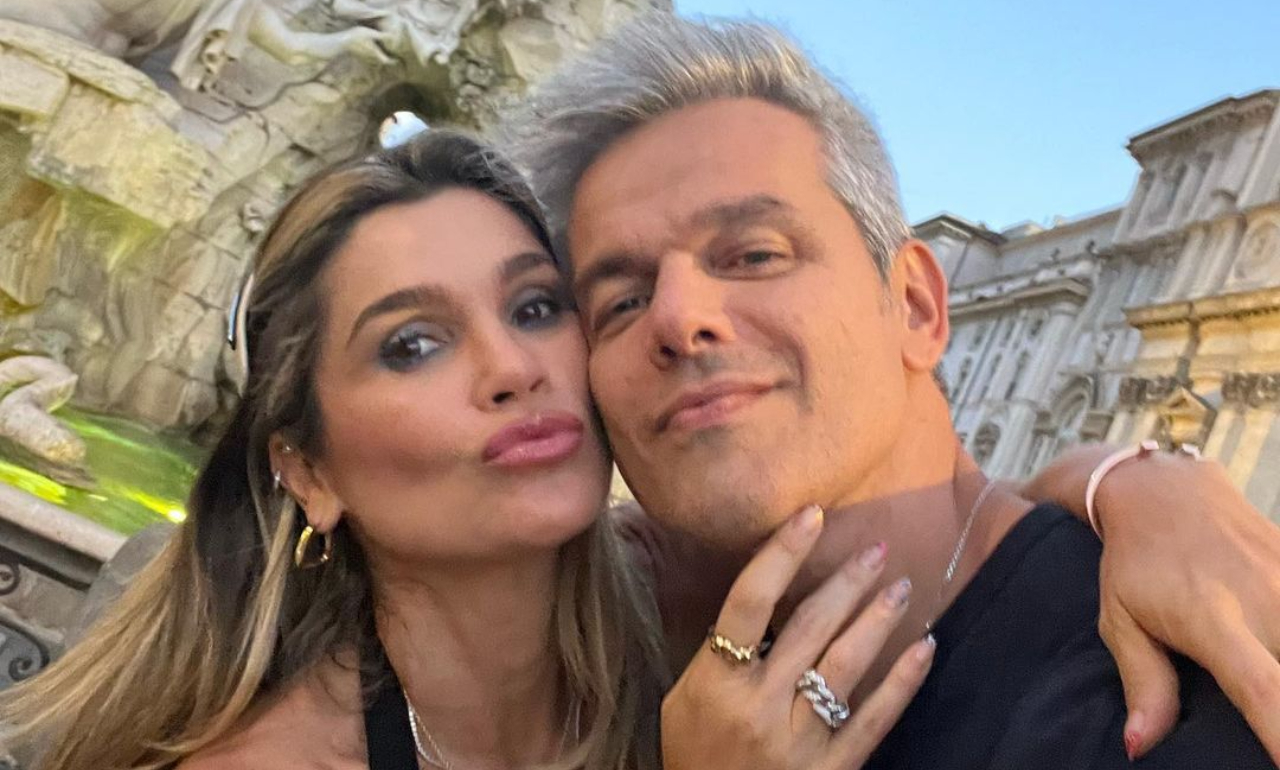 Flávia Alessandra compartilha cliques em Roma com Otaviano Costa: ”Dia de matar a saudade”