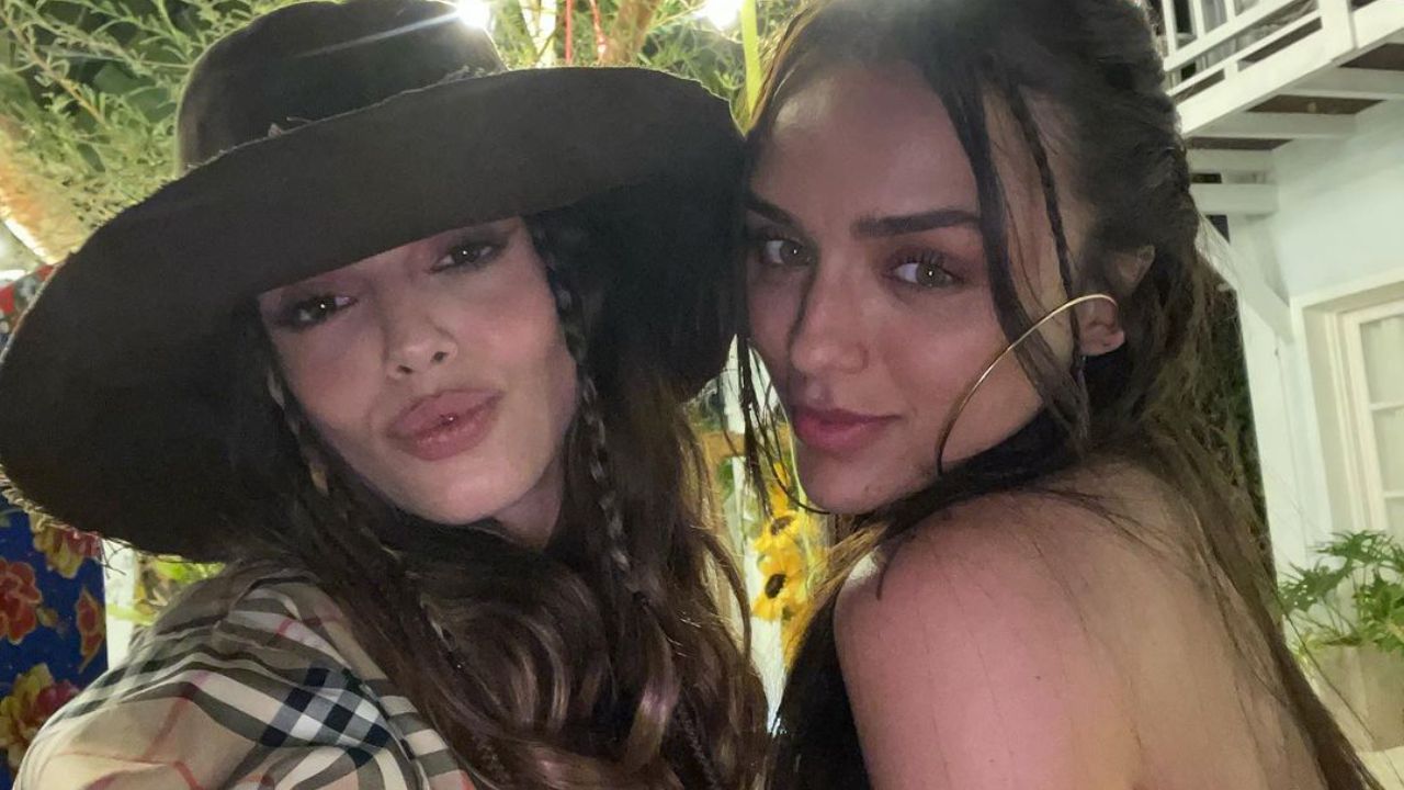 Giovanna Lancellotti compartilha cliques na festa junina de Rafa Kalimann