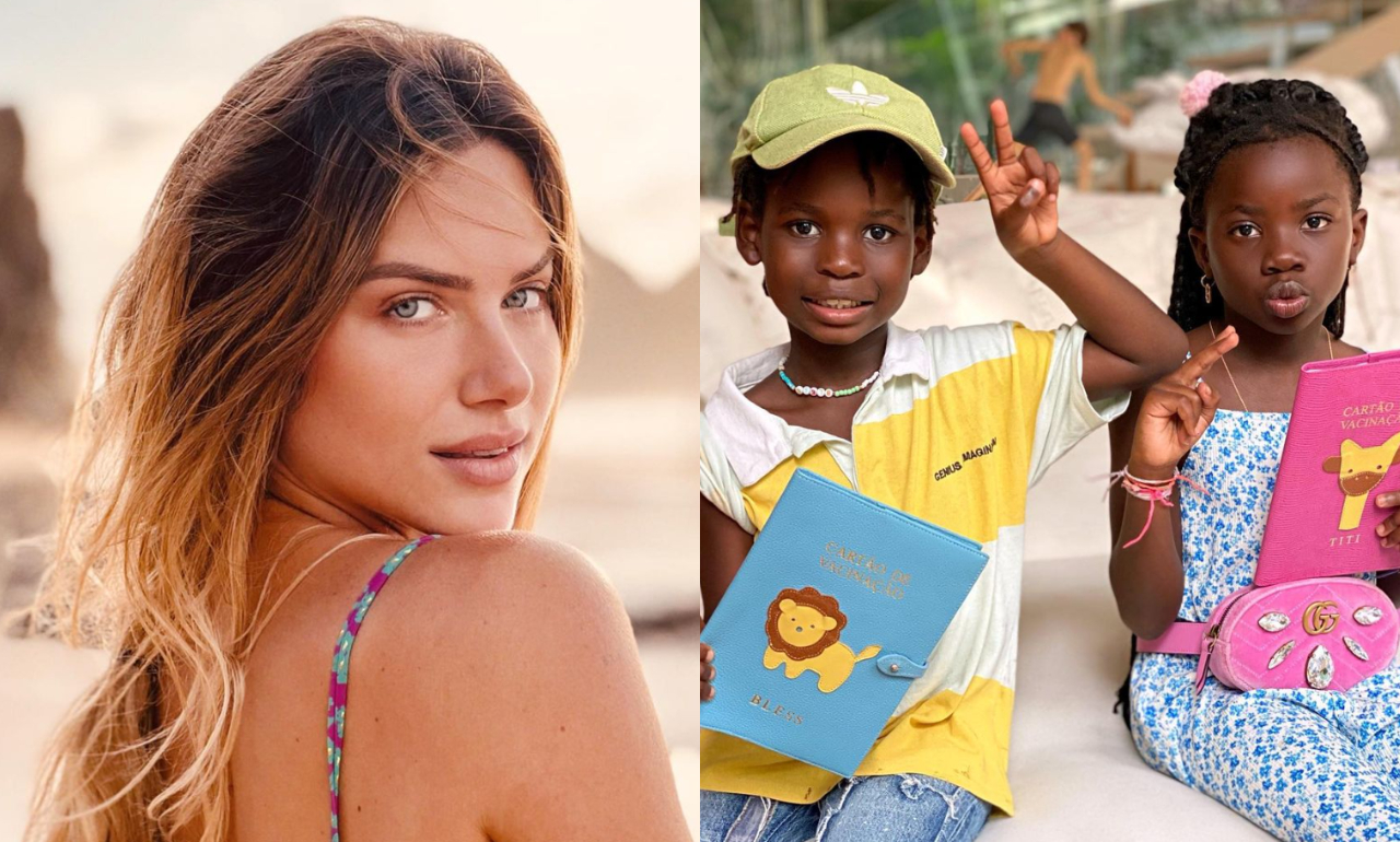 Giovanna Ewbank diverte ao mostrar a sua reação após deixar os filhos na escola