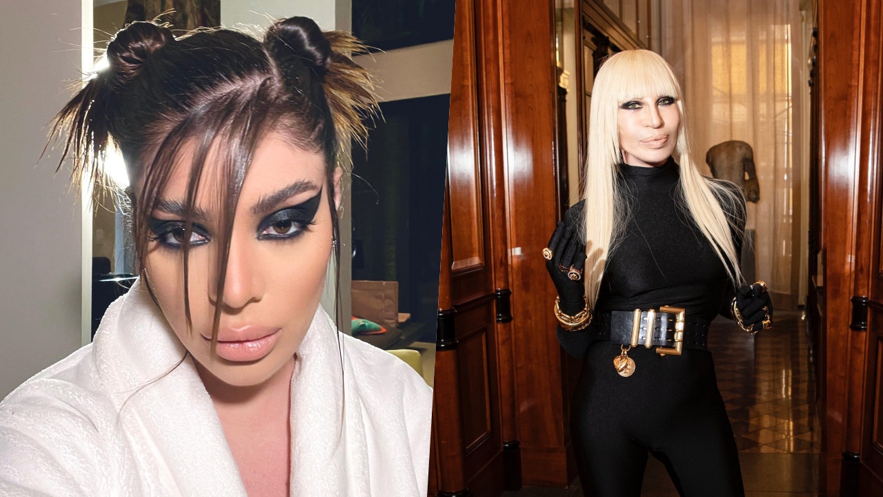 GKay se transforma em Donatella Versace para festa de aniversário: ”Irreconhecível”