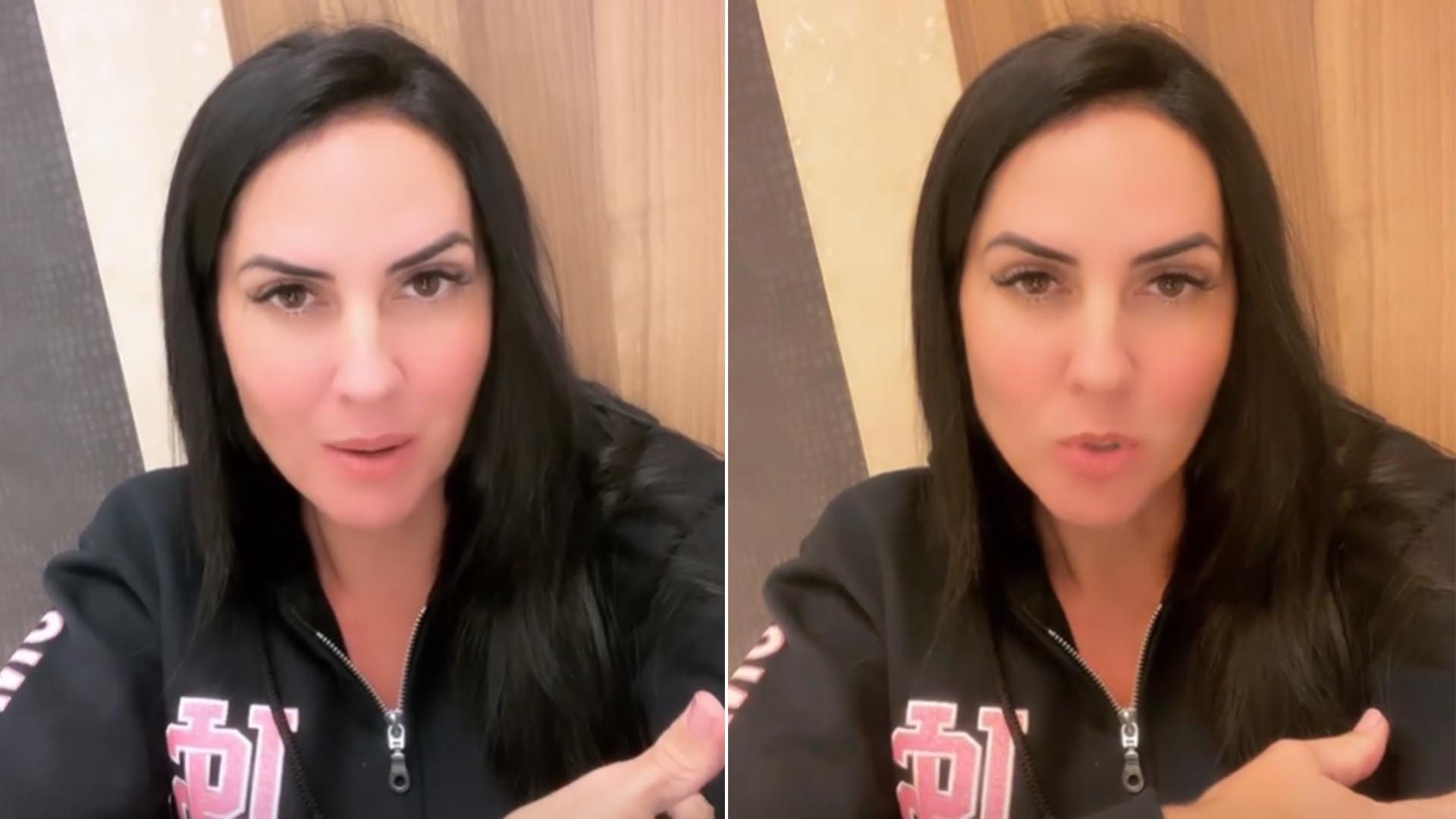 Graciele Lacerda fica trancada para fora de casa e explica o que aconteceu