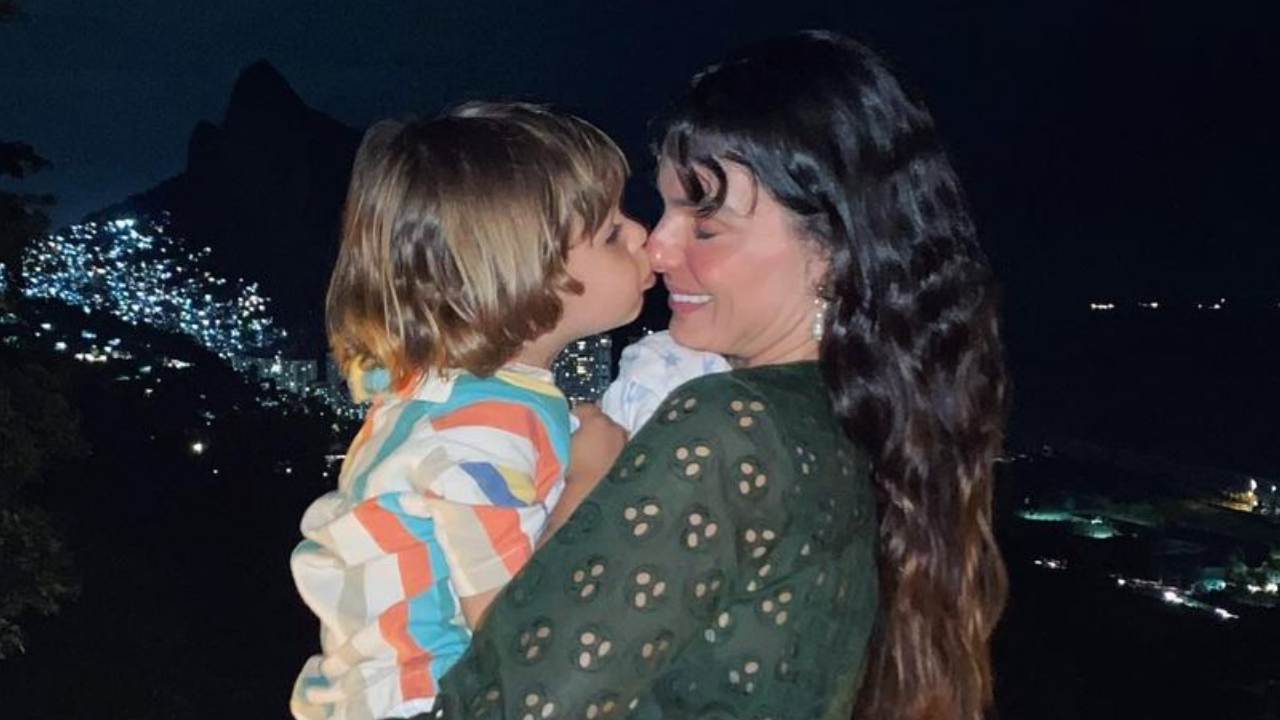 Isis Valverde publica vídeo exibindo o dia a dia com o filho, Rael, e encanta: ”Que lindos”