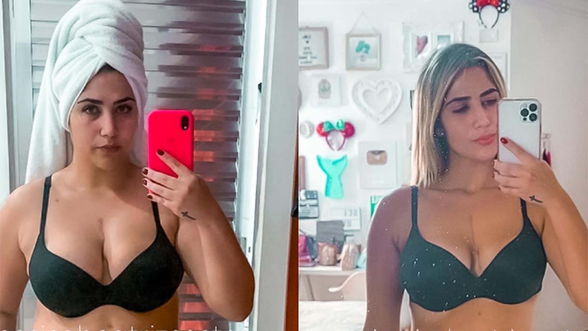 Filha do cantor Leonardo choca com fotos de antes e depois de emagrecer