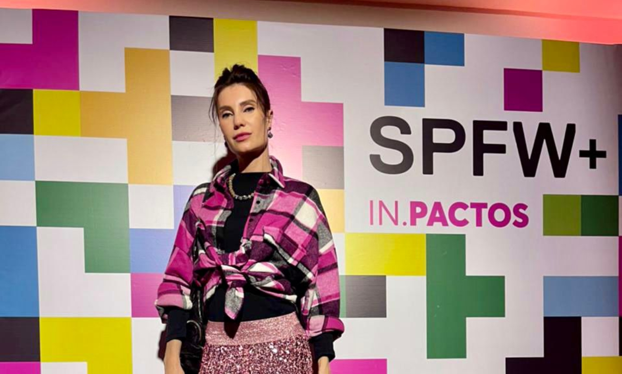 Modelo Júlia Pereira marca presença na SPFW: ”Amei prestigiar”