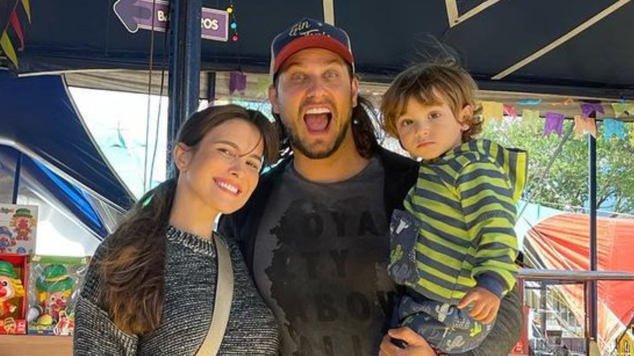 Kamilla Salgado, Eliéser Ambrósio e Bento curtem dia de circo