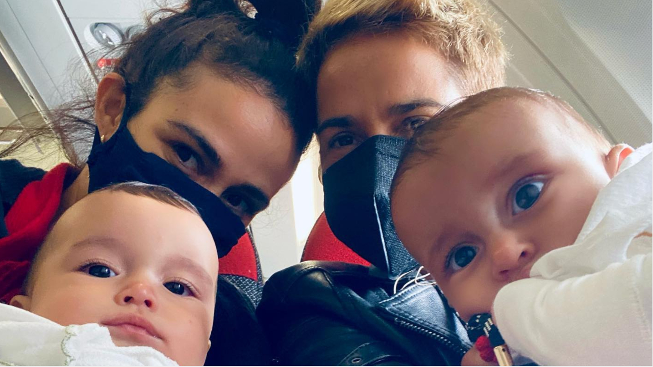 Lan Lanh posta clique fofo com Nanda Costa e as filhas gêmeas: ”Família mais linda!”