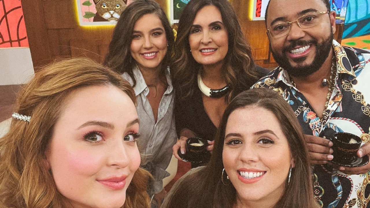 Larissa Manoela mostra os bastidores de sua participação no ‘Encontro’