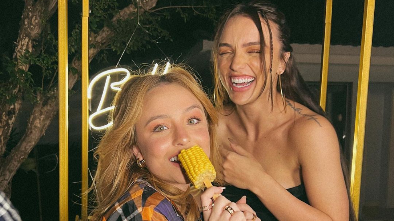 Larissa Manoela mostra como foi o Arraial de Rafa Kalimann e brinca: ”De milhões”