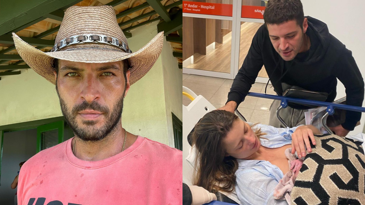 Leandro Lima mostra momentos inéditos do parto do filho, que nasceu no carro: ”Maior aventura da vida”