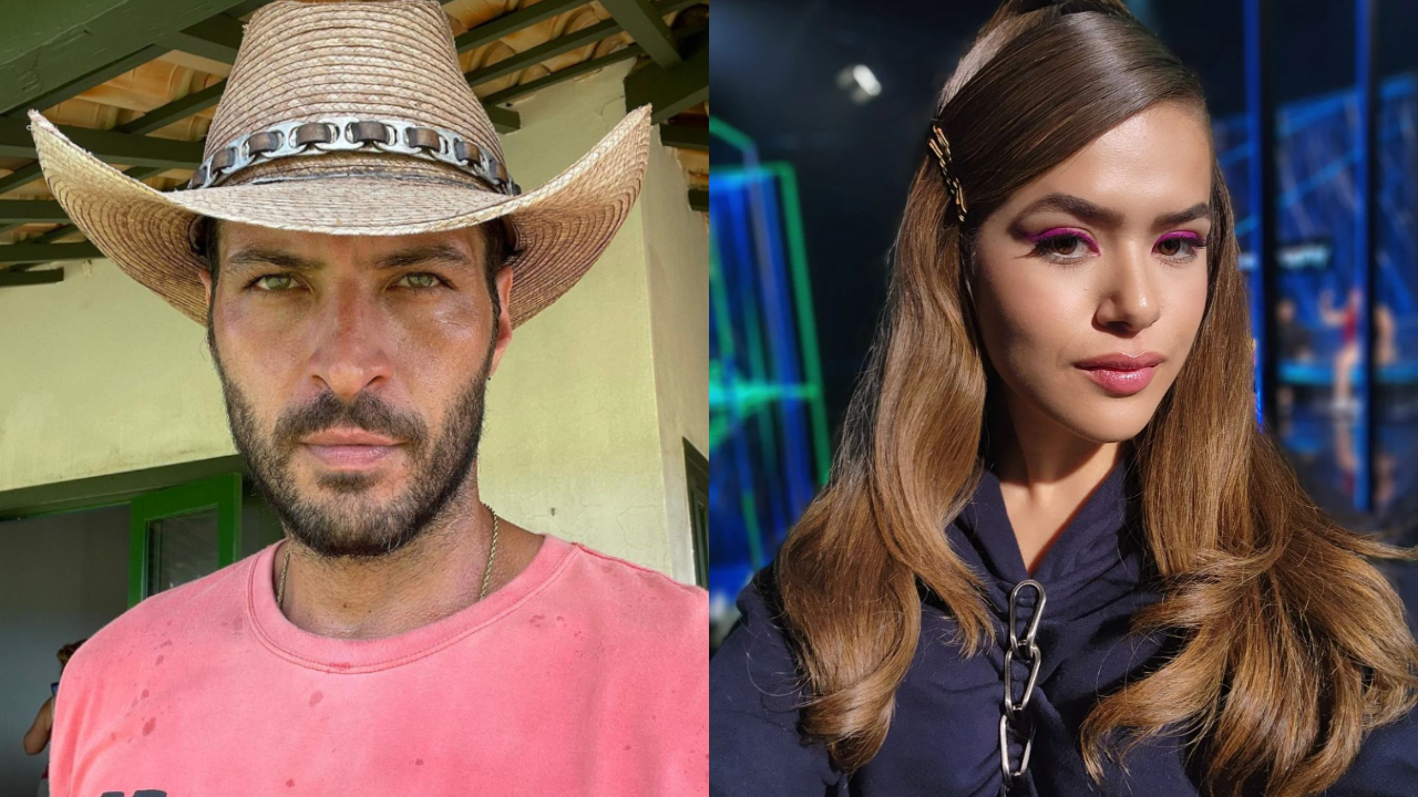 Leandro Lima e Maisa se encontram nos estúdios da Globo e tiram foto