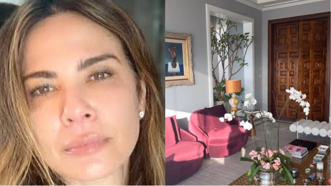 Luciana Gimenez volta de viagem e mostra sua casa luxuosa em São Paulo