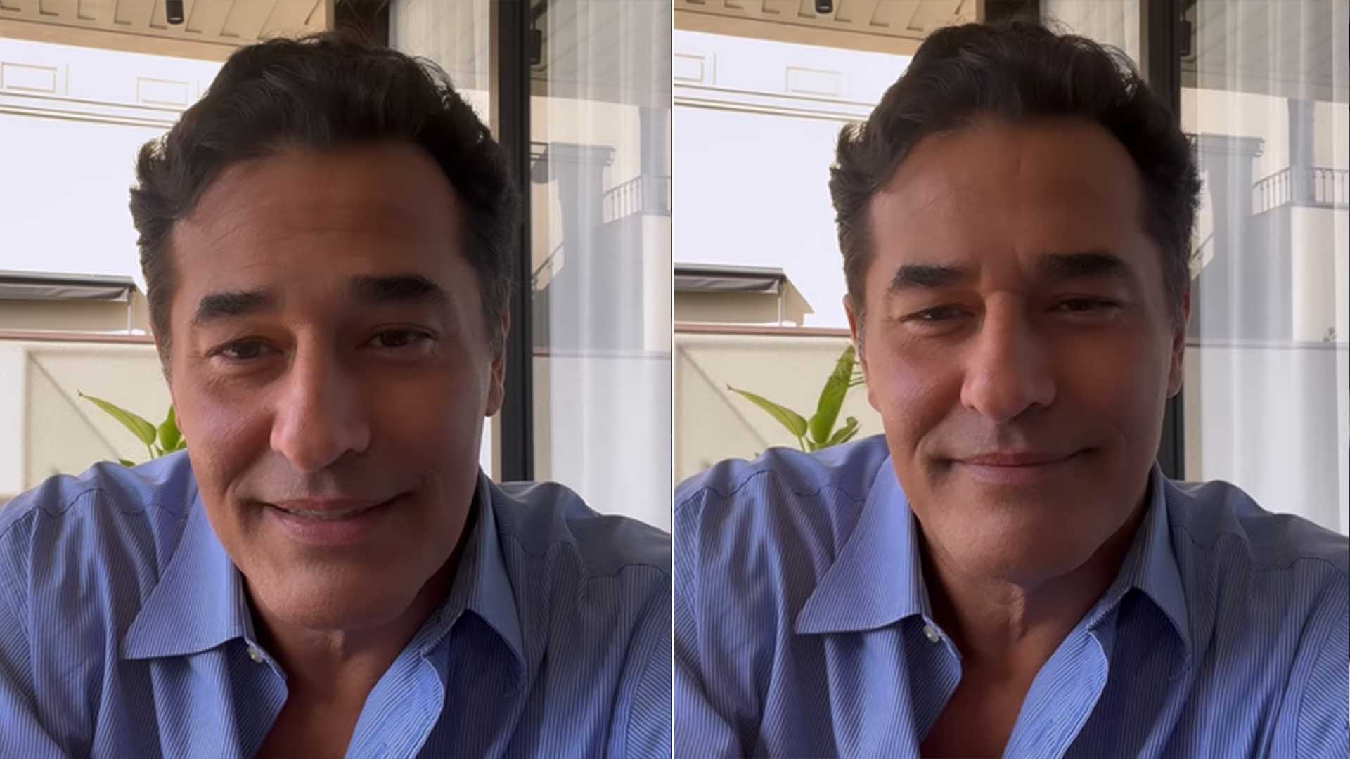 Luciano Szafir aparece pela primeira vez após internação