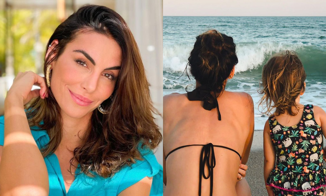 Mel Fronckowiak mostra ‘arte’ da filha, Nina, e declara: ”Pode ser fotógrafa e tatuadora”