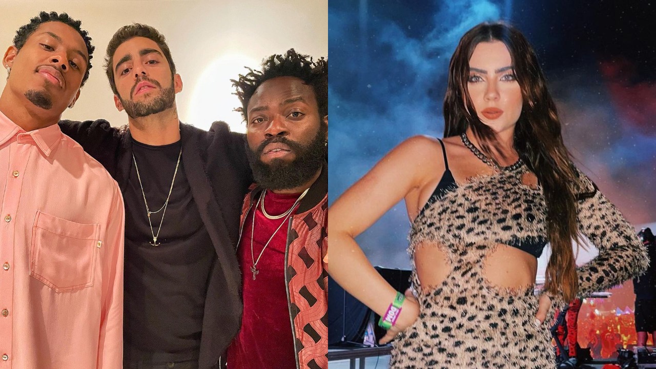 Douglas Silva, Jade Picon, Paulo André e Pedro Scooby curtem festa juntos em São Paulo