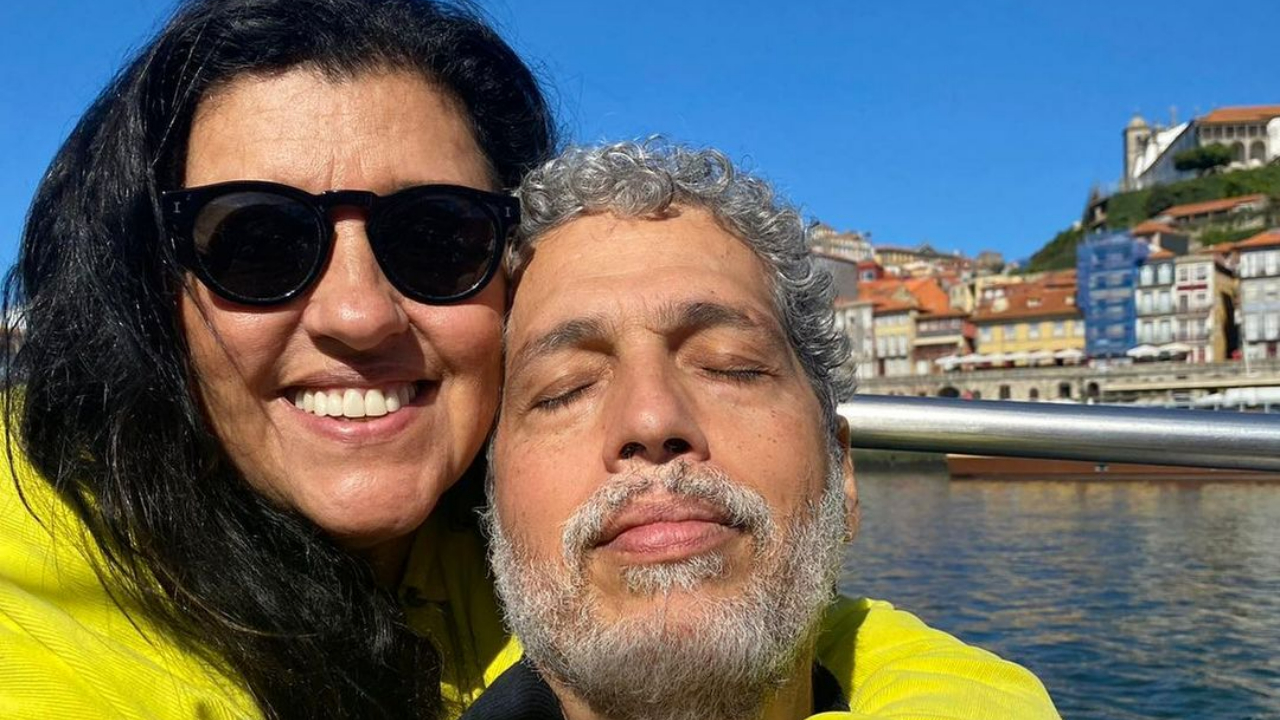 Regina Casé e Estevão Ciavatta driblam compromissos e fazem encontro especial no meio da semana: ”Pra não ficar muito tempo longe…”’