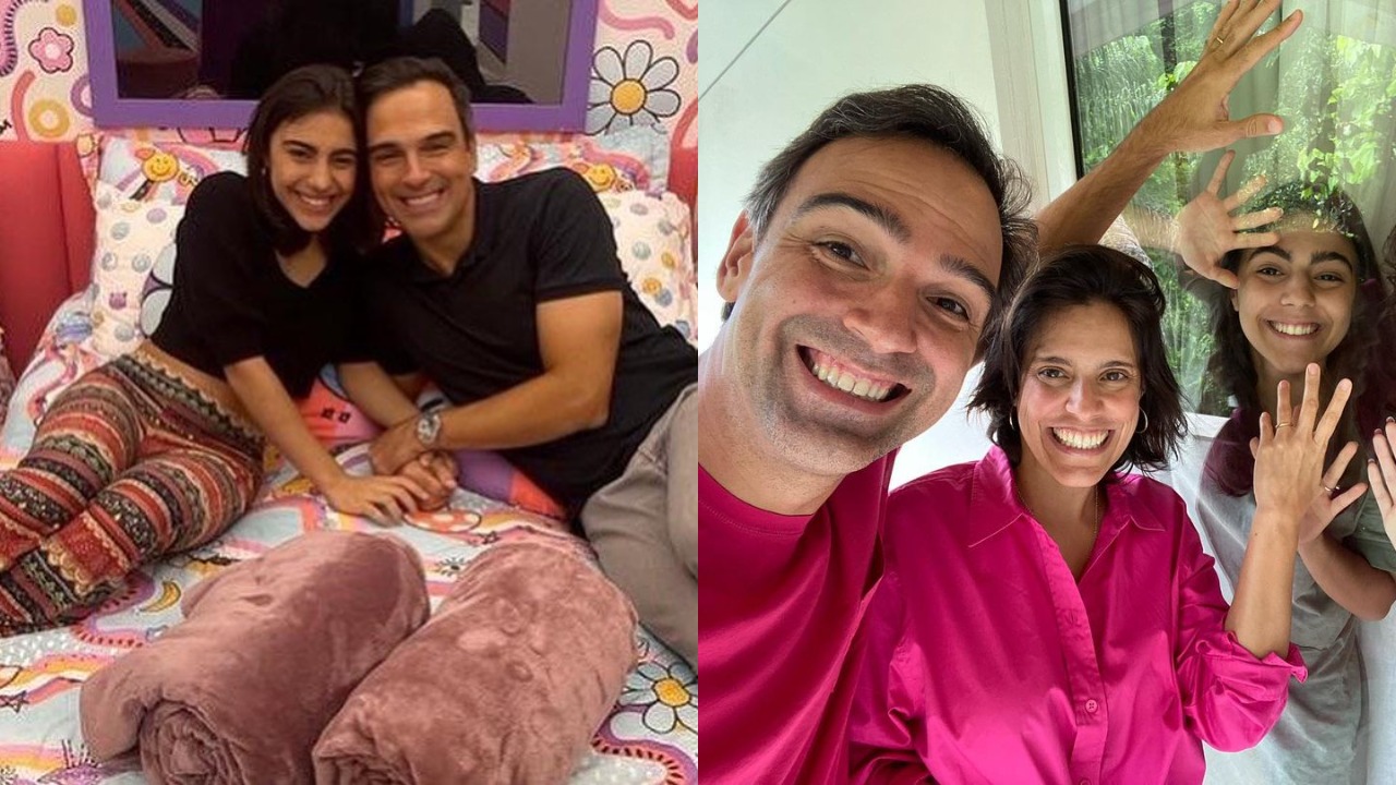 Tadeu Schmidt comemora 18 anos da caçula e se declara: ”Sensação de missão cumprida”
