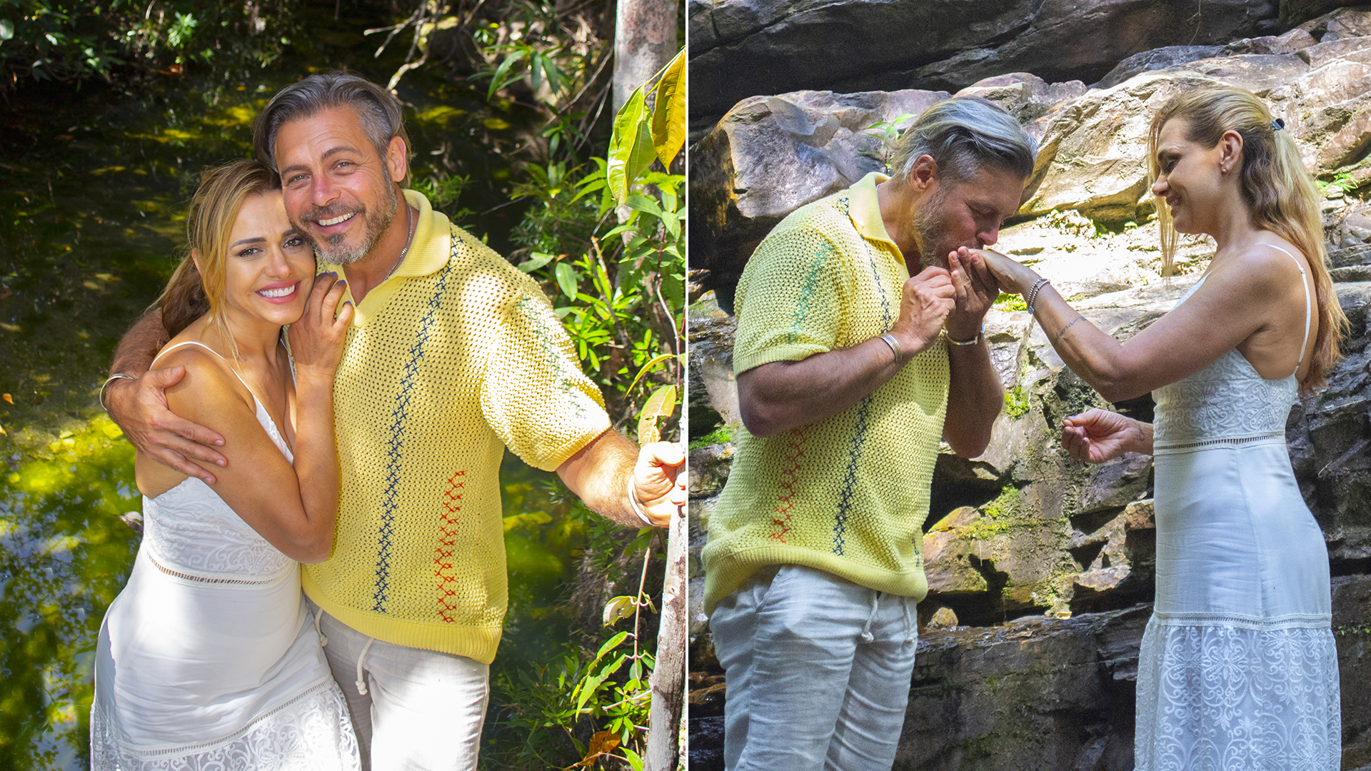 Luigi Baricelli revela seu casamento espiritual com Andreia Baricelli