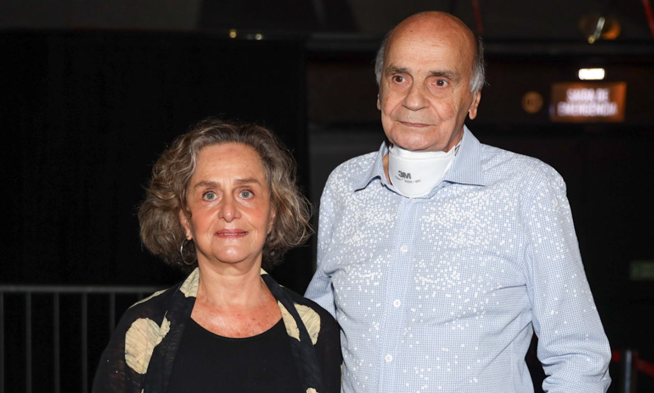 Drauzio Varella e Regina Braga fazem rara aparição no show de Caetano Veloso em São Paulo