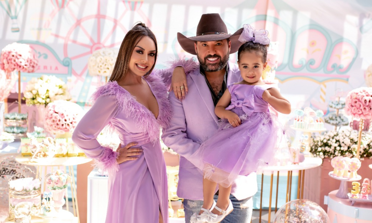 Sertanejo Edson e Deia Cypri celebram o aniversário de 3 anos da filha, Bella