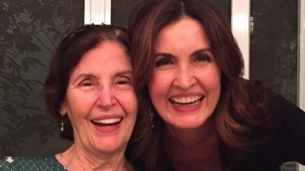 Fátima Bernardes mostra comemoração do aniversário de 80 anos de sua mãe