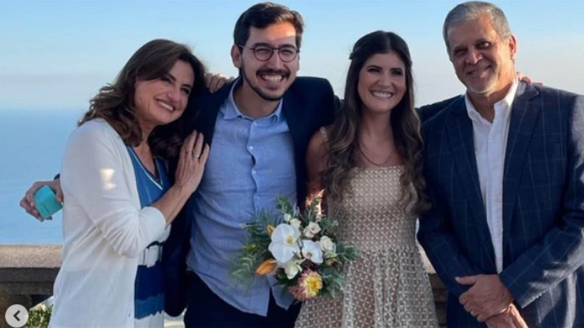 Jornalista da Globo celebra o casamento da filha com repórter da GloboNews