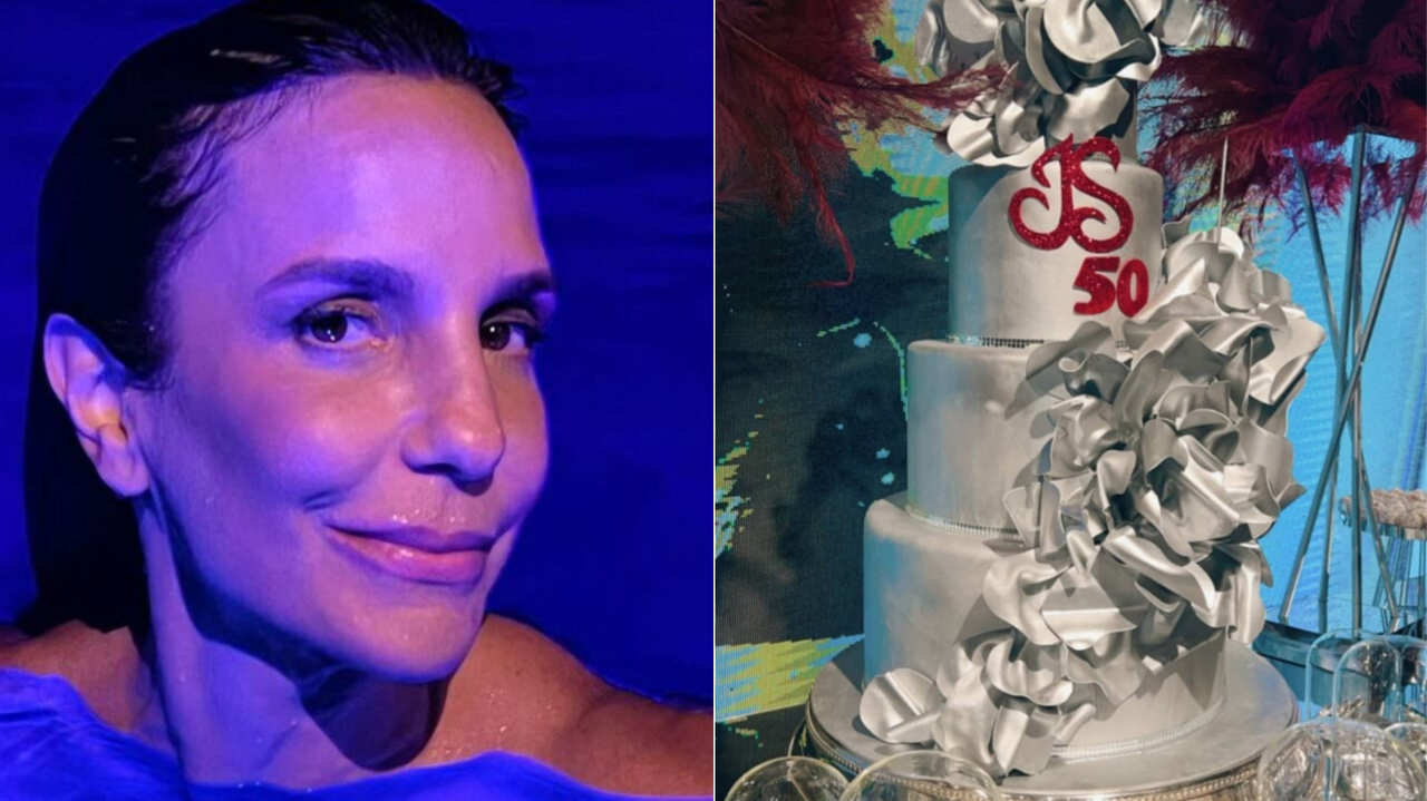 Ivete Sangalo ganha festão surpresa para os seus 50 anos