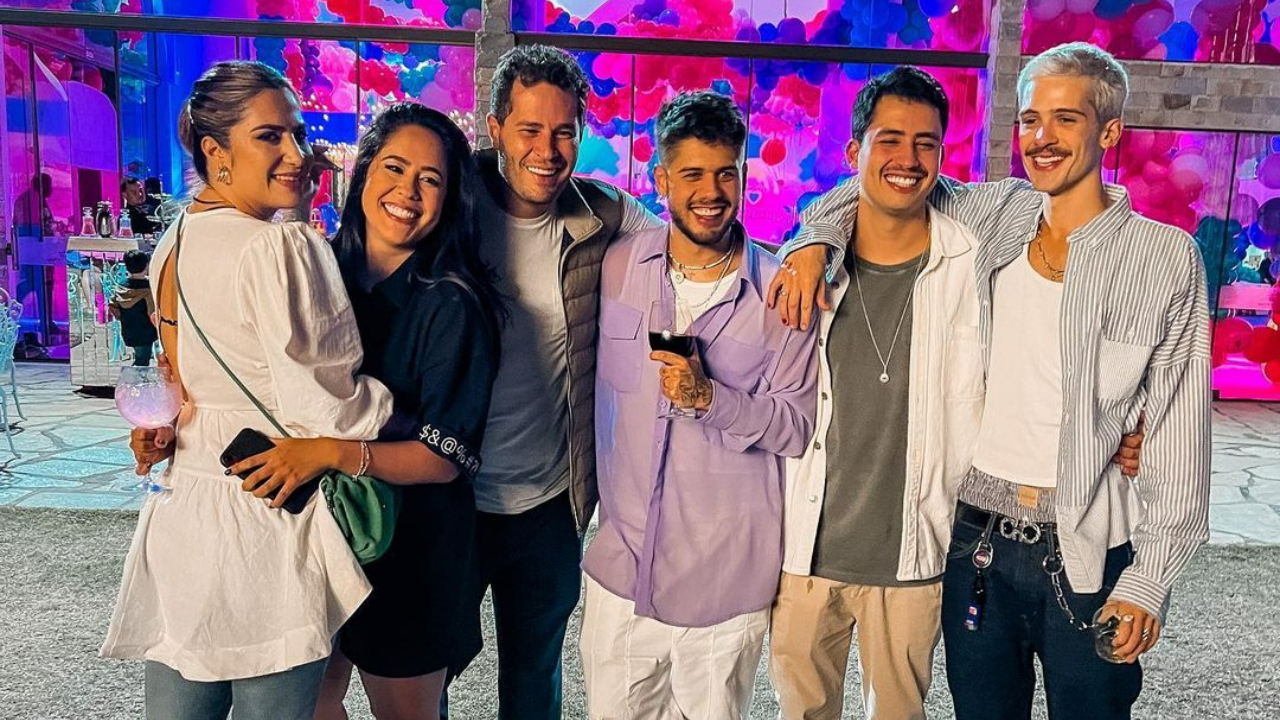 João Guilherme posta cliques em família durante festa da sobrinha, Maria Alice: ”A gente não se junta sempre não mas quando junta…”