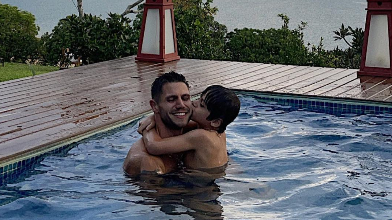 Filho de Jonas Sulzbach completa 7 anos e recebe declaração do pai: ”Depois que você chegou, muita coisa mudou”