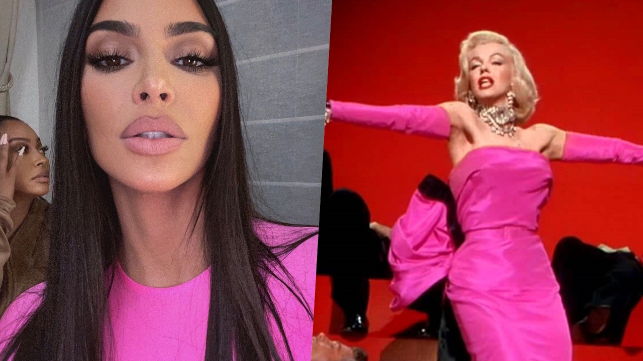 Kim Kardashian é presenteada com mecha de cabelo de Marilyn Monroe