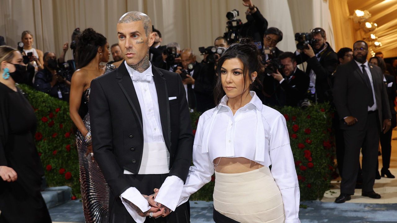 Kourtney Kardashian divulga fotos do seu casamento com Travis Barker