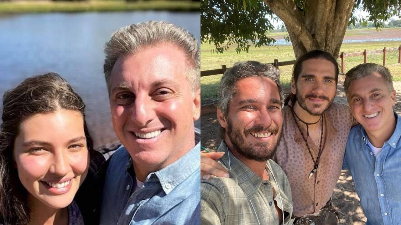 Luciano Huck surge nos bastidores de ‘Pantanal’ e web brinca: “Vai reformar a tapera da Juma”