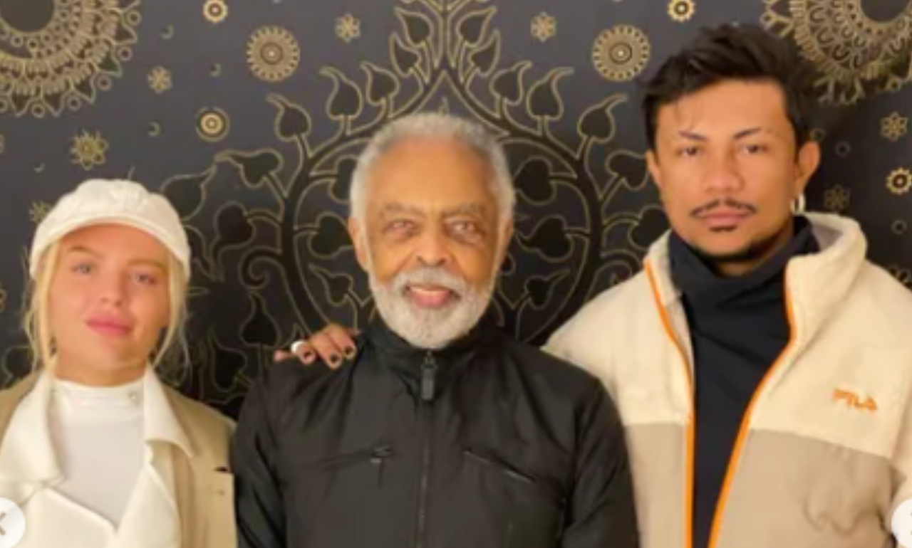 Luísa Sonza compartilha fotos com Gilberto Gil e Xamã, e fãs elogiam: ”Muito talento”
