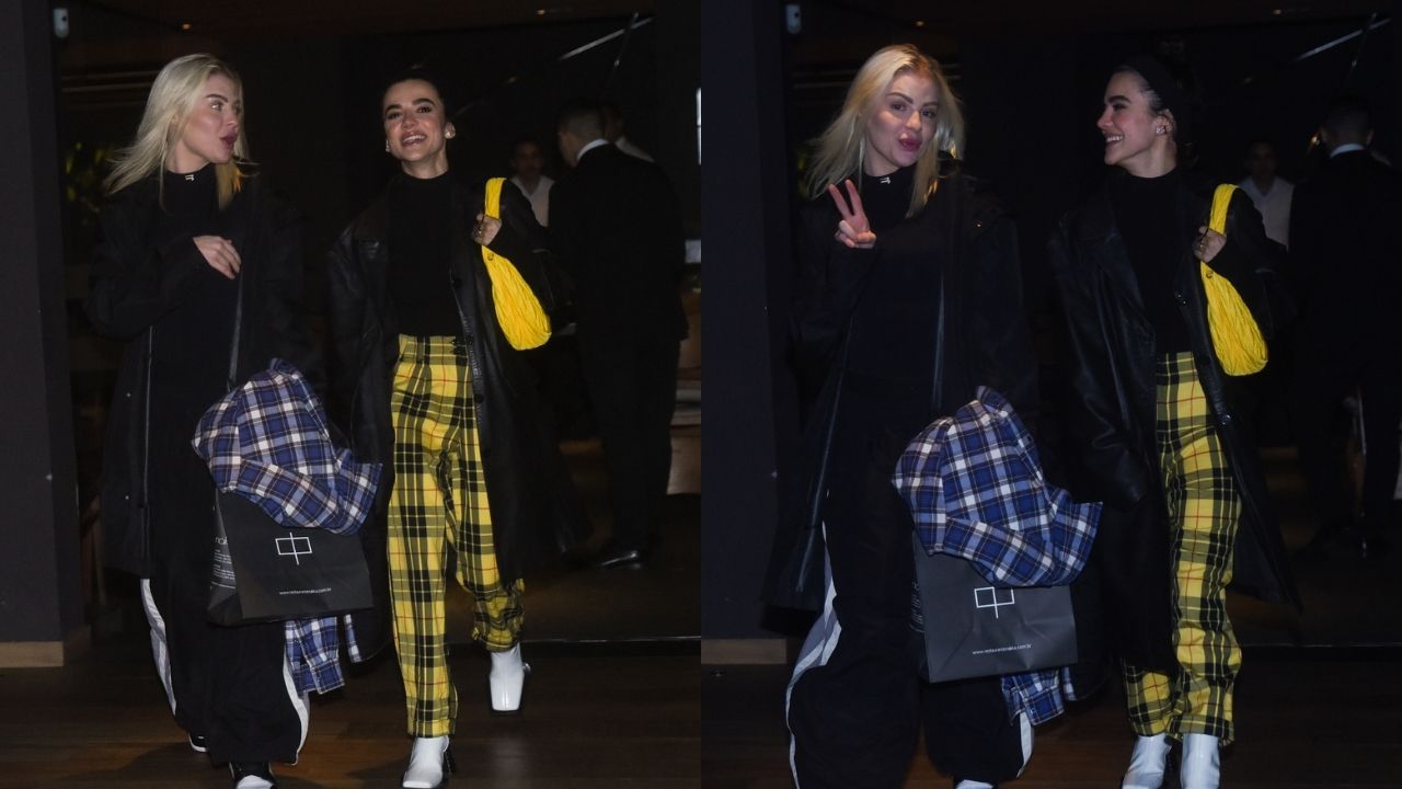 Manu Gavassi e Luísa Sonza são clicadas saindo de restaurante juntas e web reage: “Vem feat?”