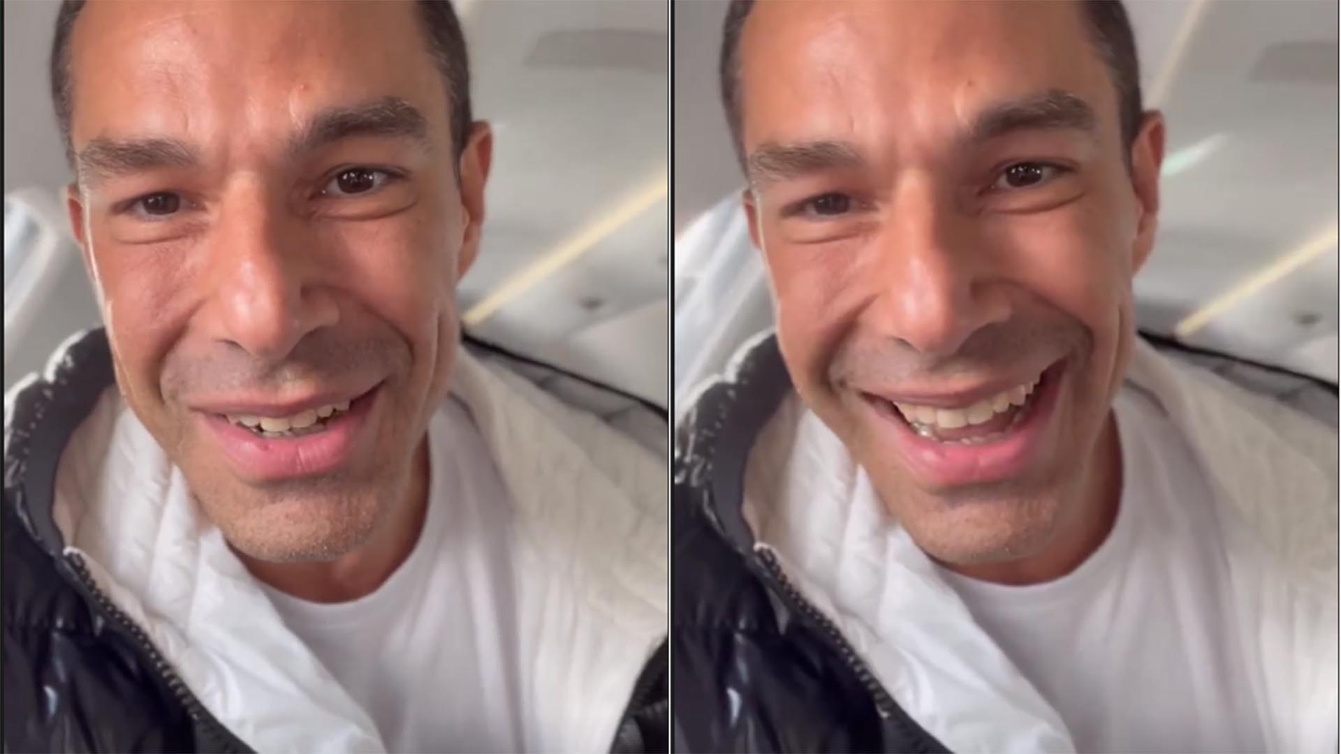Após separação, Marcus Buaiz curte viagem com os filhos