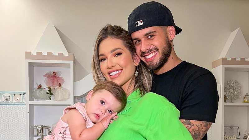 Virginia Fonseca e Zé Felipe comemoraram um ano da filha, Maria Alice