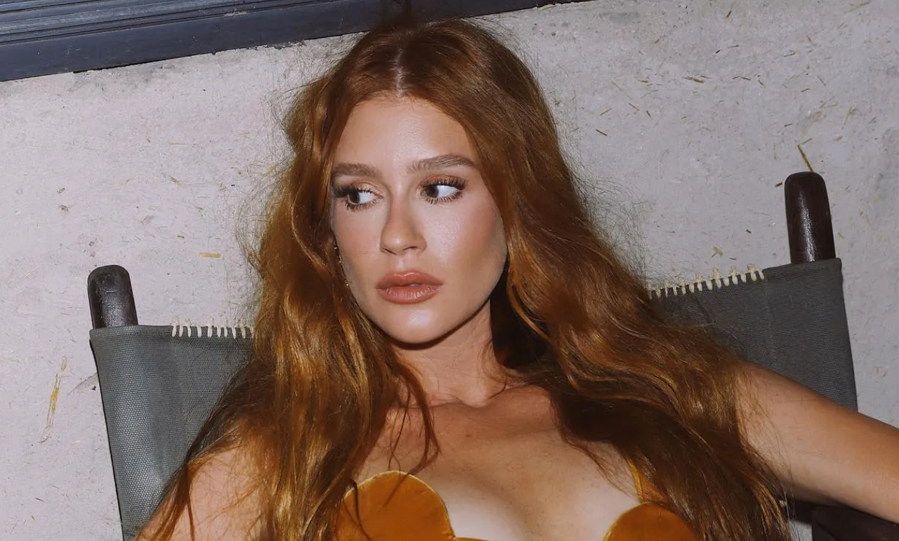 Marina Ruy Barbosa compartilha clique raro com o namorado, Guilherme Mussi