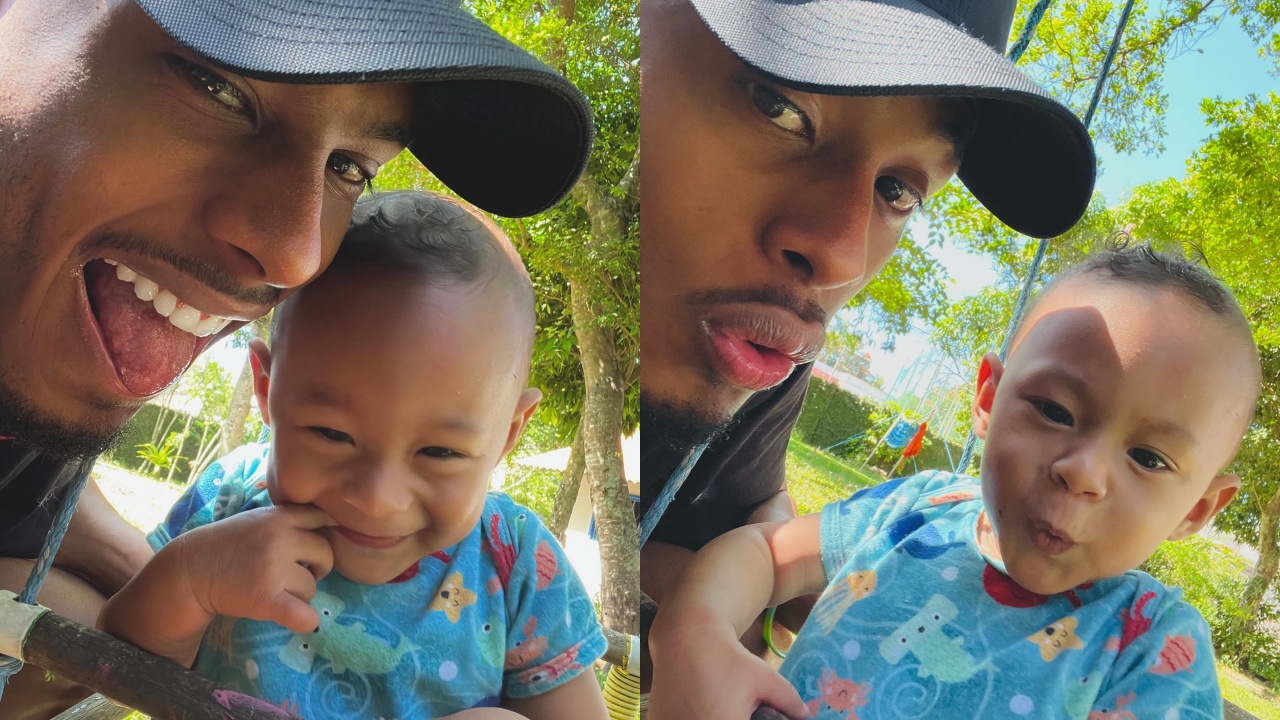 Com vídeo fofo, Paulo André comemora o nono mês do filho: “Meu garotão”