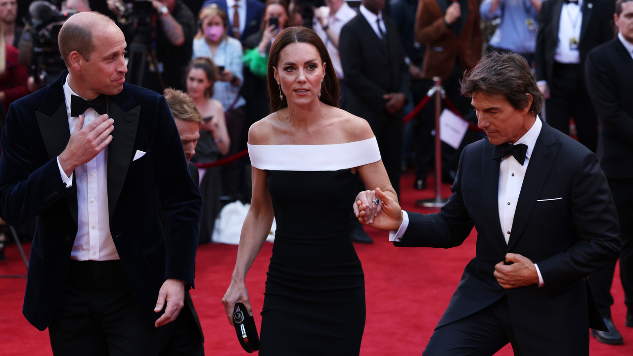 Príncipe William e Kate Middleton marcam presença na première de Top Gun: Maverick