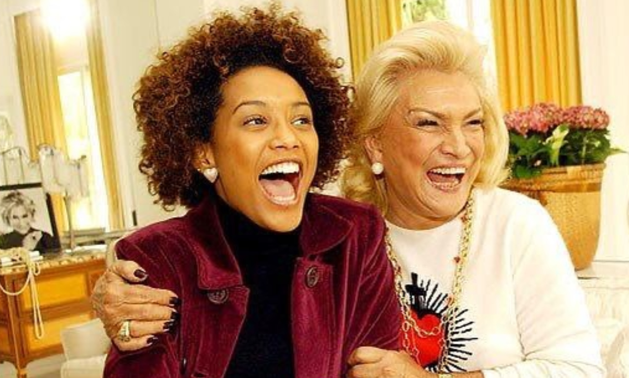 Taís Araujo resgata registro com Hebe Camargo e declara: ”Deu saudades”
