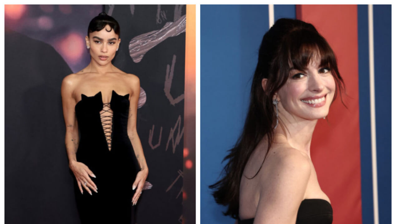 Após 10 anos de seu papel como Mulher Gato, Anne Hathaway elogia Zoë Kravitz no papel