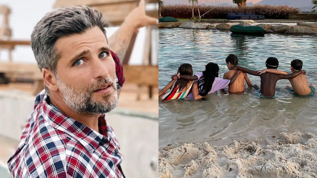 Bruno Gagliasso registra momento especial dos herdeiros com os filhos de Fernanda Gentil e Ricardo Pereira