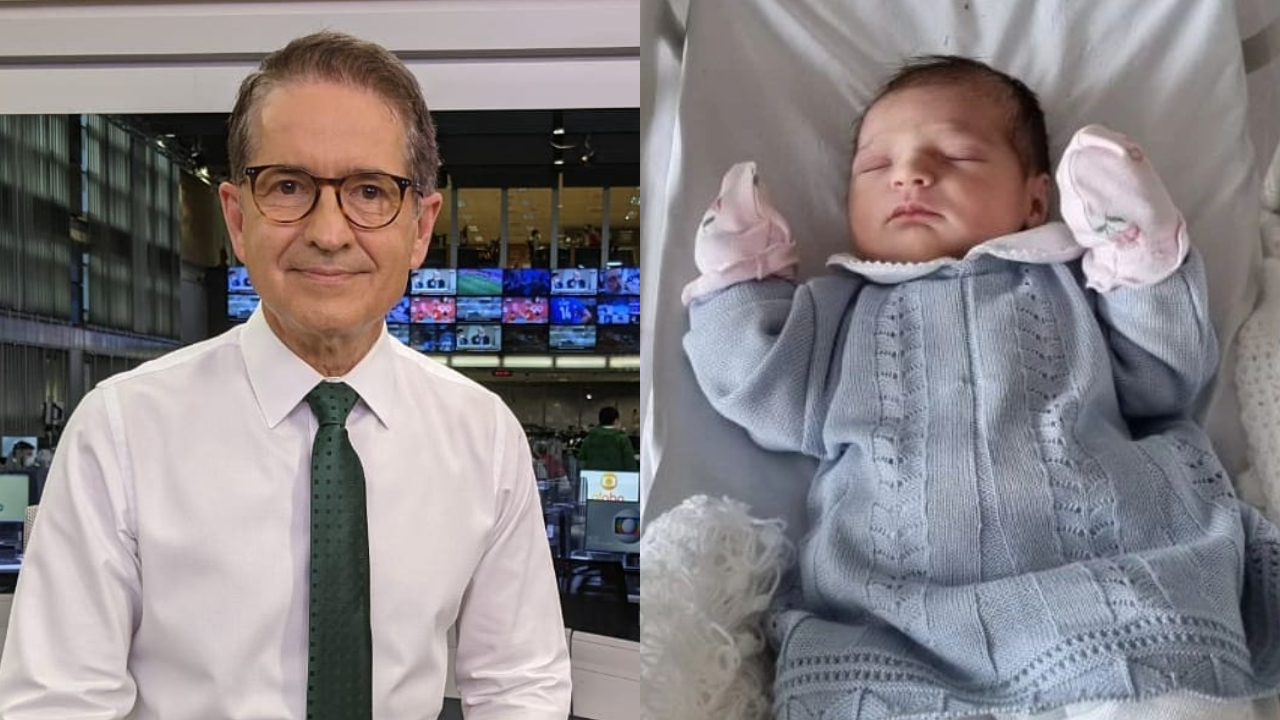 Carlos Tramontina anuncia o nascimento da sua primeira neta e baba: ”Minha princesa”