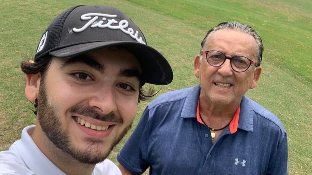 Galvão Bueno parabeniza o filho Luca pelo aniversário: ”Pai te ama muito”