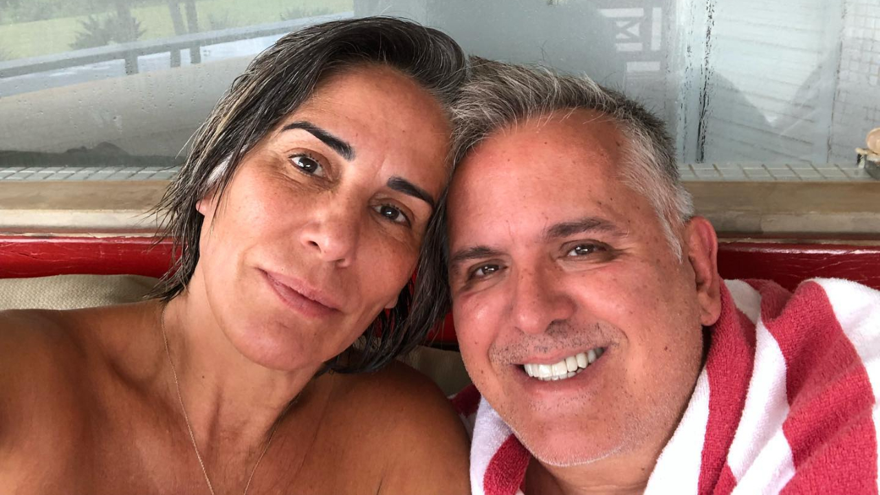 Gloria Pires faz declaração para o marido, Orlando Morais: ”Sempre juntos”