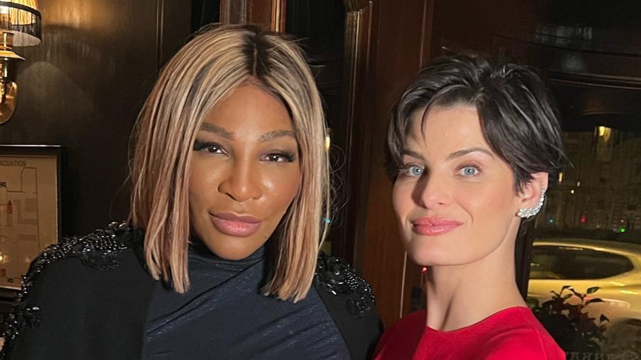 Isabeli Fontana celebra encontro com Serena Williams em Paris: ”Tô me achando”